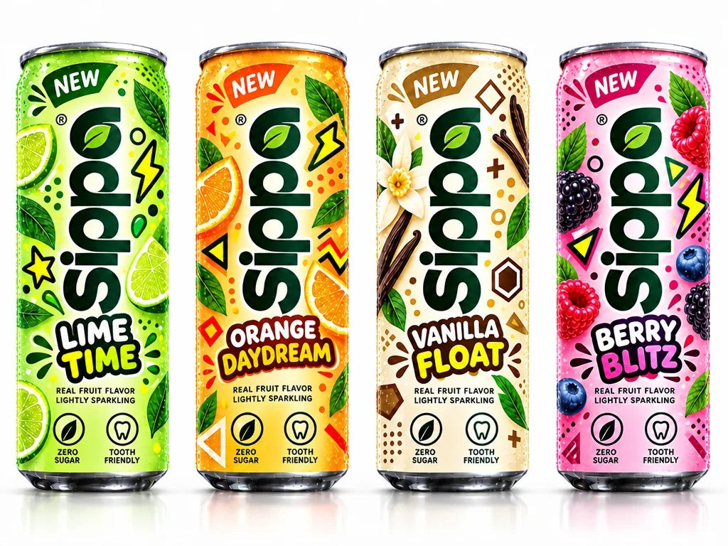 SIPPA Variety Pack — 24 Cans concept packaging