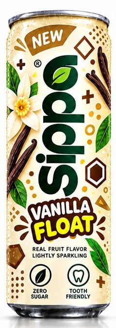 SIPPA Vanilla Float — 24 Can Case concept packaging